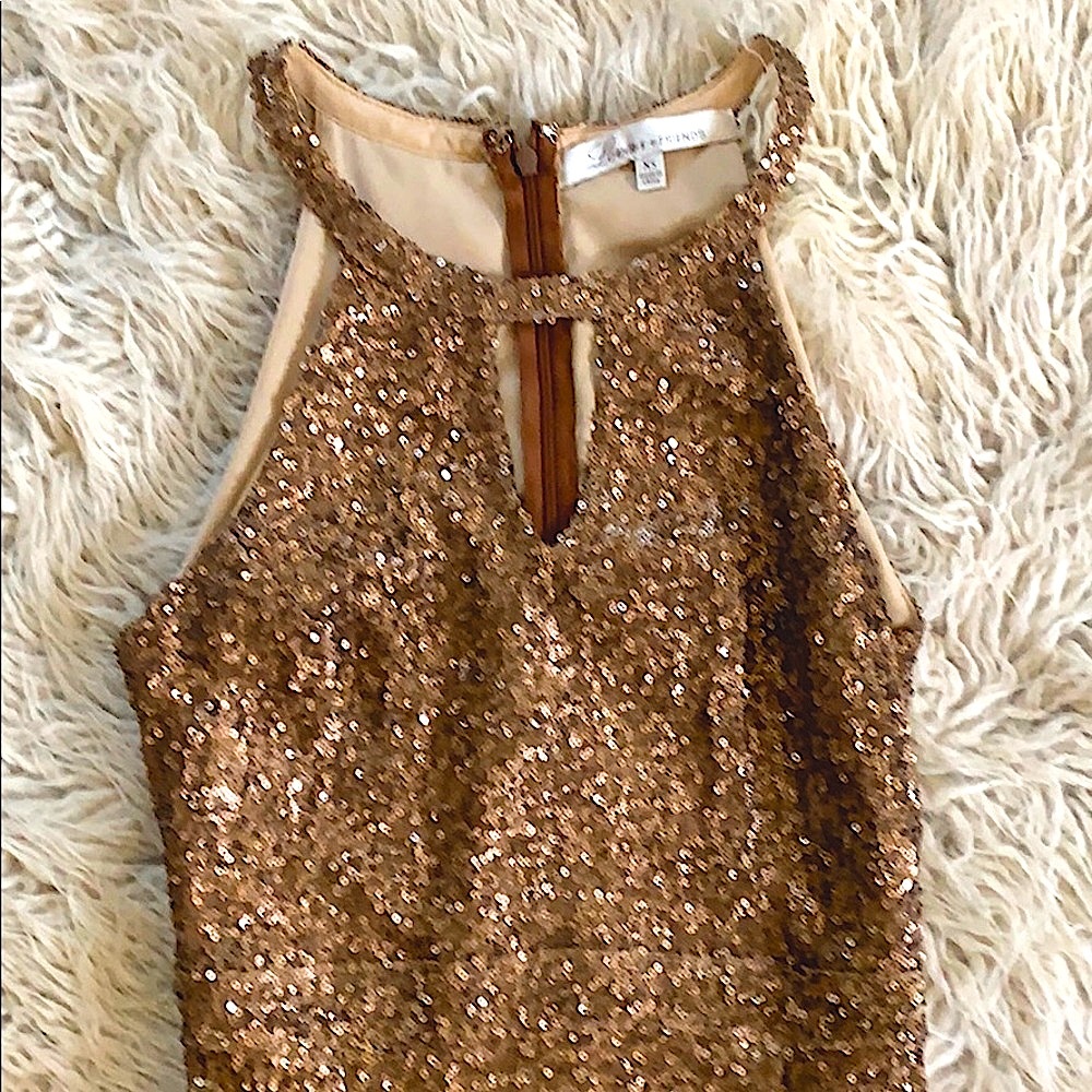 Lovers + Friends monk sequins dress